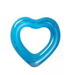 Anillo de natación 120Cm inflable en forma de corazón para agua entretenimiento , piscina & fiesta playa , material de PVC