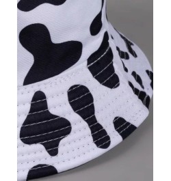 Mujer 1 pieza Sombrero cubo con estampado de vaca moda