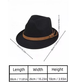 1 pieza unisex Sombrero fedora , Sombrero cowboy , borde enrollado Sombrero , caballero Sombrero , vintage estilo británico Somb