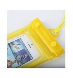 1 pieza Bolso de color al azar inflable PVC impermeable para teléfonos móviles