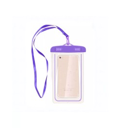 1 pieza brillante en oscuro Bolsa impermeable para teléfono transparente nadar cuello sellado Bolso Estuche protector pantalla t