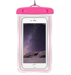 1 pieza Bolso transparente pantalla táctil teléfono móvil impermeable nadar deriva buceo equipo sello