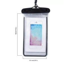 1 pieza Bolso transparente pantalla táctil teléfono móvil impermeable nadar deriva buceo equipo sello