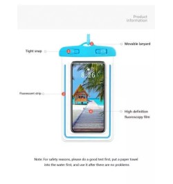 1 pieza Bolso transparente pantalla táctil teléfono móvil impermeable nadar deriva buceo equipo sello