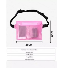 1 pieza exterior PVC impermeable Bolso sellado teléfono móvil Paquete de cintura