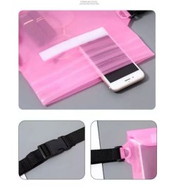 1 pieza exterior PVC impermeable Bolso sellado teléfono móvil Paquete de cintura