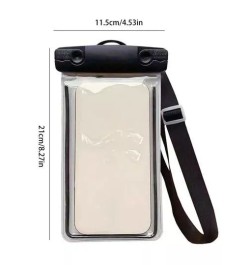 1 pieza Bolso de celular transparente impermeable buceo