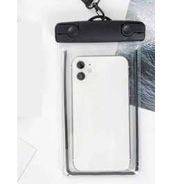 1 pieza Bolsa impermeable para teléfono PVC transparente