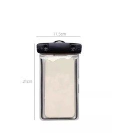 1 pieza Bolsa impermeable para teléfono PVC transparente