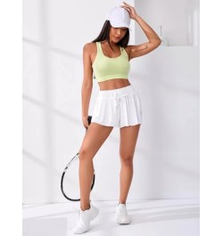 MARSHMELLOW Skort deportivo de cintura con cordón con bolsillo de celular