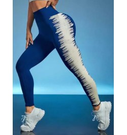 Leggings deportivos con estampado de dibujo de cintura ancha