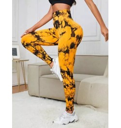 Leggings deportivos con estampado de cintura ancha