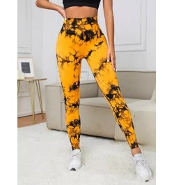 Leggings deportivos con estampado de cintura ancha