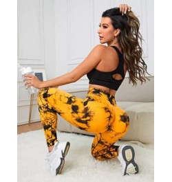 Leggings deportivos con estampado de cintura ancha