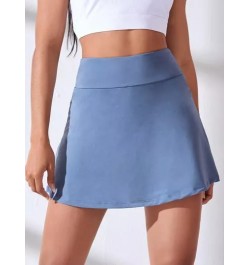 Skort deportivo de cintura ancha con bolsillo de celular