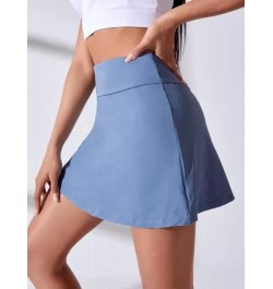 Skort deportivo de cintura ancha con bolsillo de celular