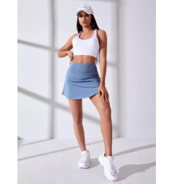 Skort deportivo de cintura ancha con bolsillo de celular