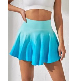 Skort de ombré bajo amplio