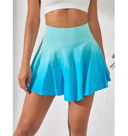 Skort de ombré bajo amplio