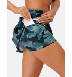 Skort deportivo de camuflaje con diseño con bolsillo