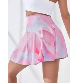 Skort deportivo de tie dye con bolsillo para teléfono