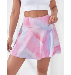 Skort deportivo de tie dye con bolsillo para teléfono