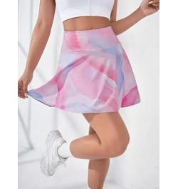 Skort deportivo de tie dye con bolsillo para teléfono