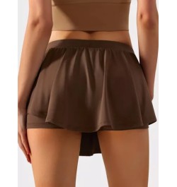 Skort de mujeres falso dos piezas anti-luz correr