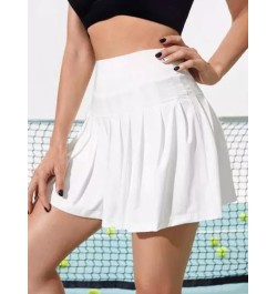 Skort deportivo de cintura ancha fruncido