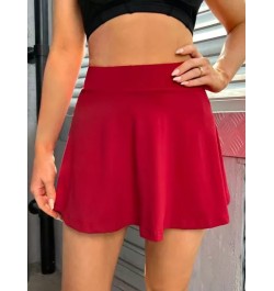 Skort deportivo de talle alto con bolsillo para teléfono