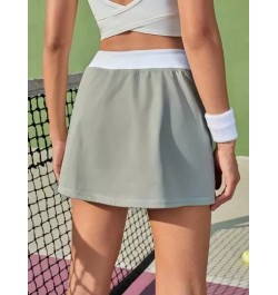 Leisure Skort deportivo unicolor bajo con abertura