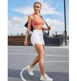 Falda unicolor con cordón lateral deportivo