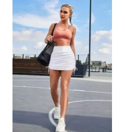 Falda unicolor con cordón lateral deportivo