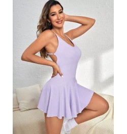 Vestido deportivo con tira cruzada de espalda abierta