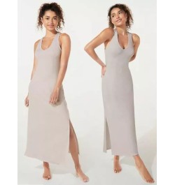 Vestido maxi de canalé de modal diosa ropa deportiva