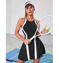 Vestido panel en contraste tenis