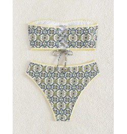 X Whitebread Bañador bikini bandeau con estampado