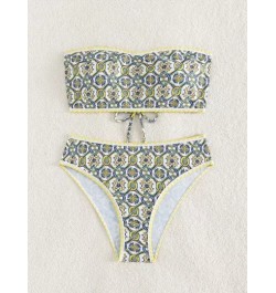 X Whitebread Bañador bikini bandeau con estampado