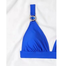 Bañador bikini unicolor con abertura