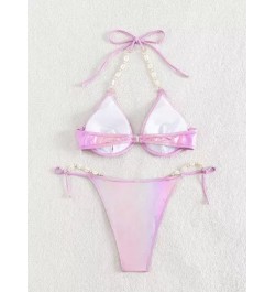 Bañador bikini con aro con diseño de perla