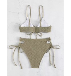 Bañador bikini con cordón delantero