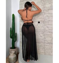 Bañador bikini triángulo halter liso con falda de playa