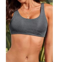 Top bikini unicolor crop