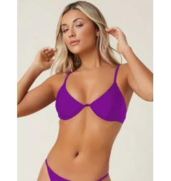 Top bikini unicolor con aro