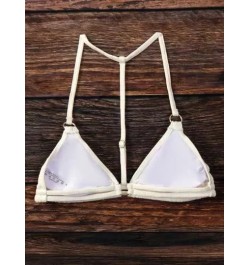 Top bikini halter vinculado con aro