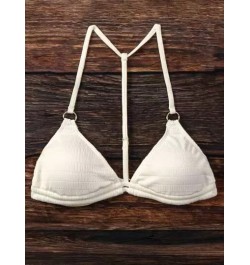 Top bikini halter vinculado con aro