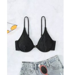 Top bikini unicolor con aro