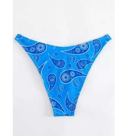 Bottom de bikini con estampado de paisley