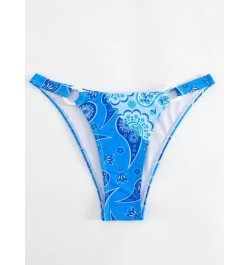 Bottom de bikini con estampado de paisley