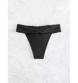 Women Bikini Bottoms Fruncido Liso